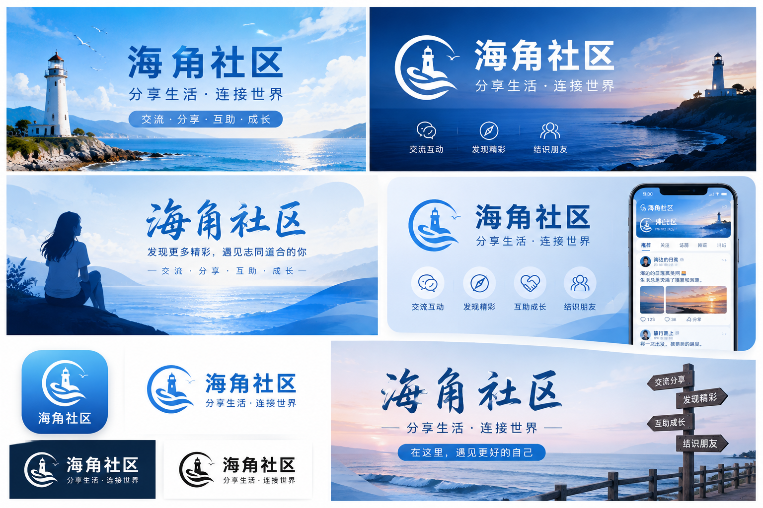 海角社区城市生活志主题视觉